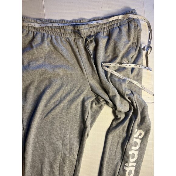 NWT-Adidas Womens Slim Fit Joggers 4X Grey 100% cotton Pants with pockets - Picture 12 of 16
